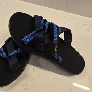 Teva Women's Black and Blue Sandals